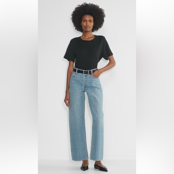 Aritzia Denim - Aritzia Denim Forum 90s Low Rise Barrel Button Fly Cotton Blue Jeans Size 28